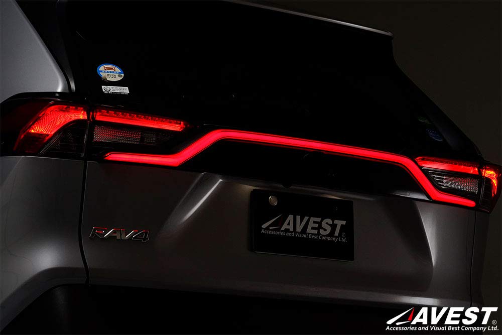 RAV4 AVEST バックドアガーニッシュ テールランプ リアガーニッシュ Amazon | RAV4 50系 リアドランプ LEDリアハッチガーニッシュ